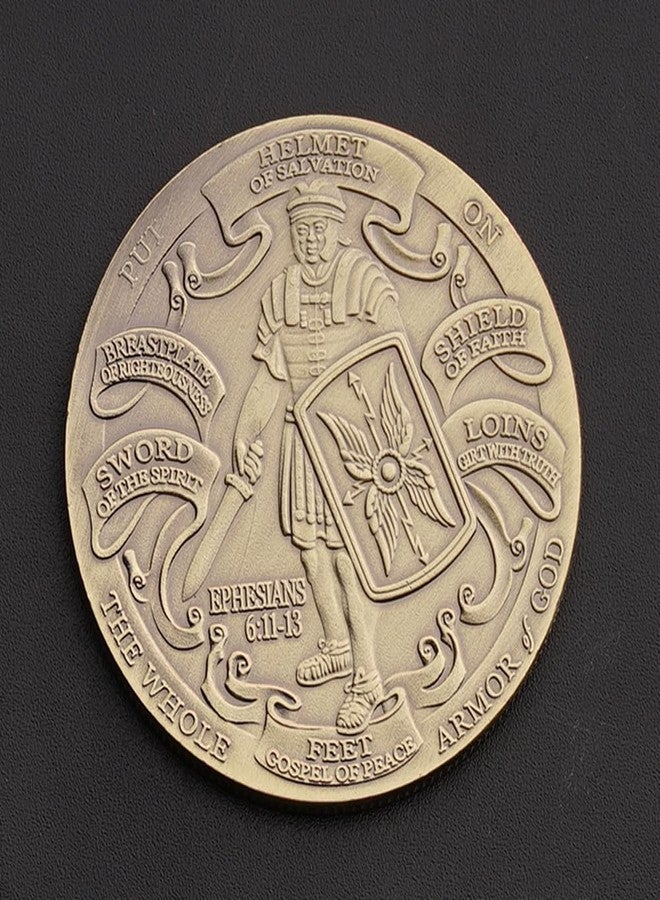 Glamtune Put On The Full Armor of God Challenge Coin Bronze Plated - Image 2